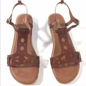 Jewels by Jade Cognac NWT Sandals
